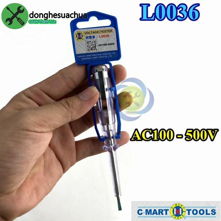 Bút thử điện C-Mart L0036 100-500V AC hàng chính hãng