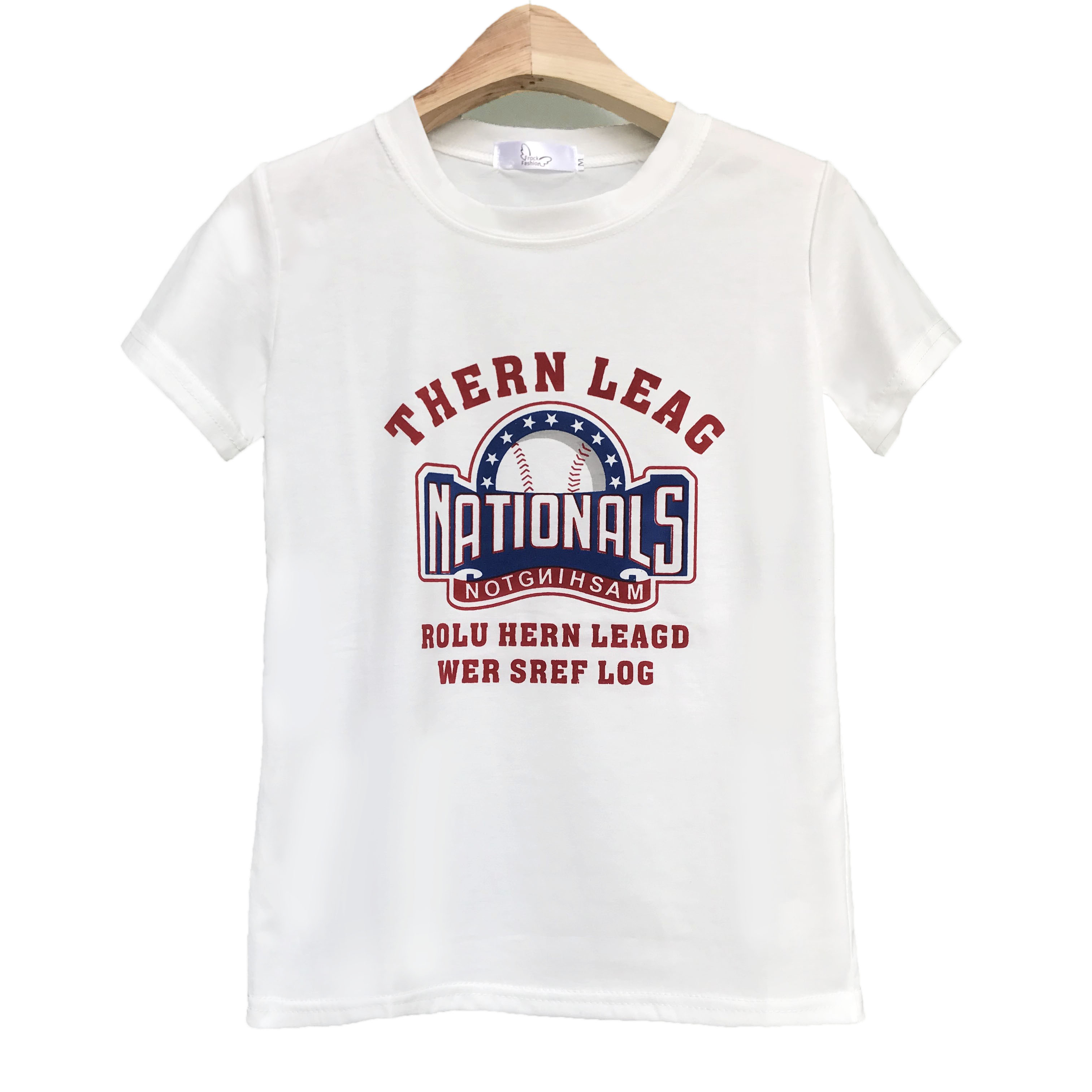 Áo Thun Cotton Nữ Màu Trắng Vải Siêu Mịn In Chữ Đỏ Nổi Bật Dễ Thương