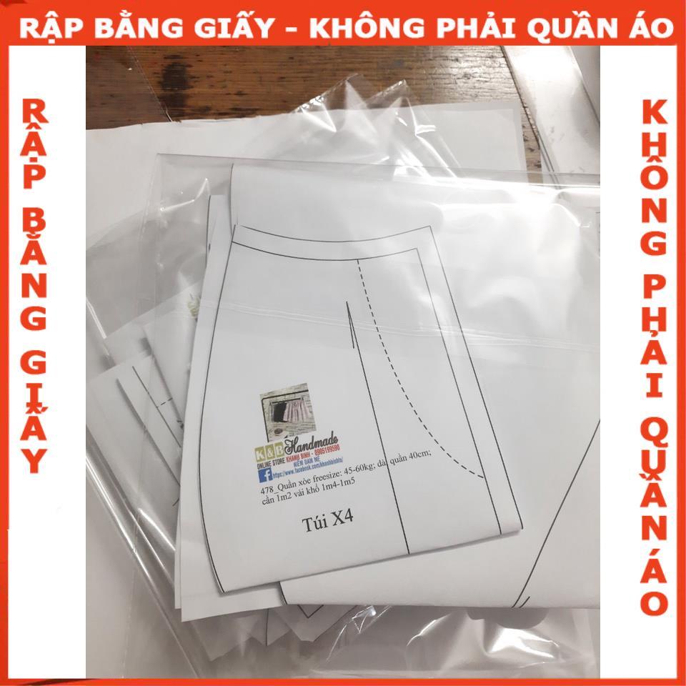 Rập giấy A0 mã 213 (BẢN VẼ) - rập áo  + quần váy