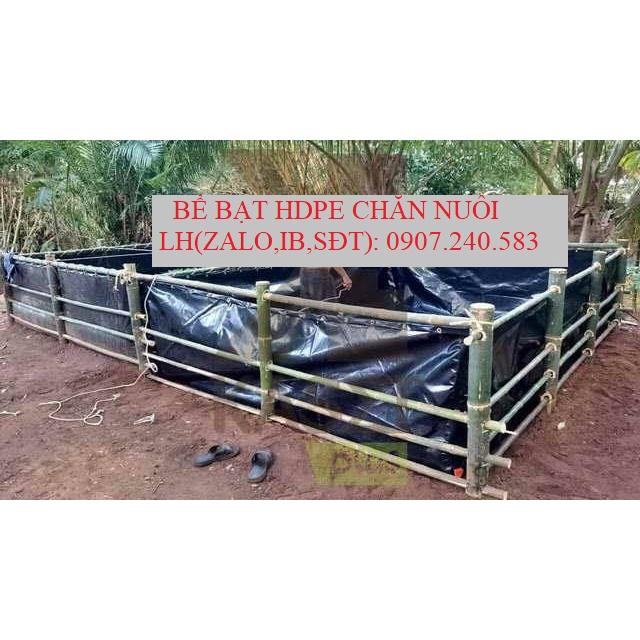 BỂ BẠT NUÔI ỐC BẰNG HDPE 3m x2m x1m