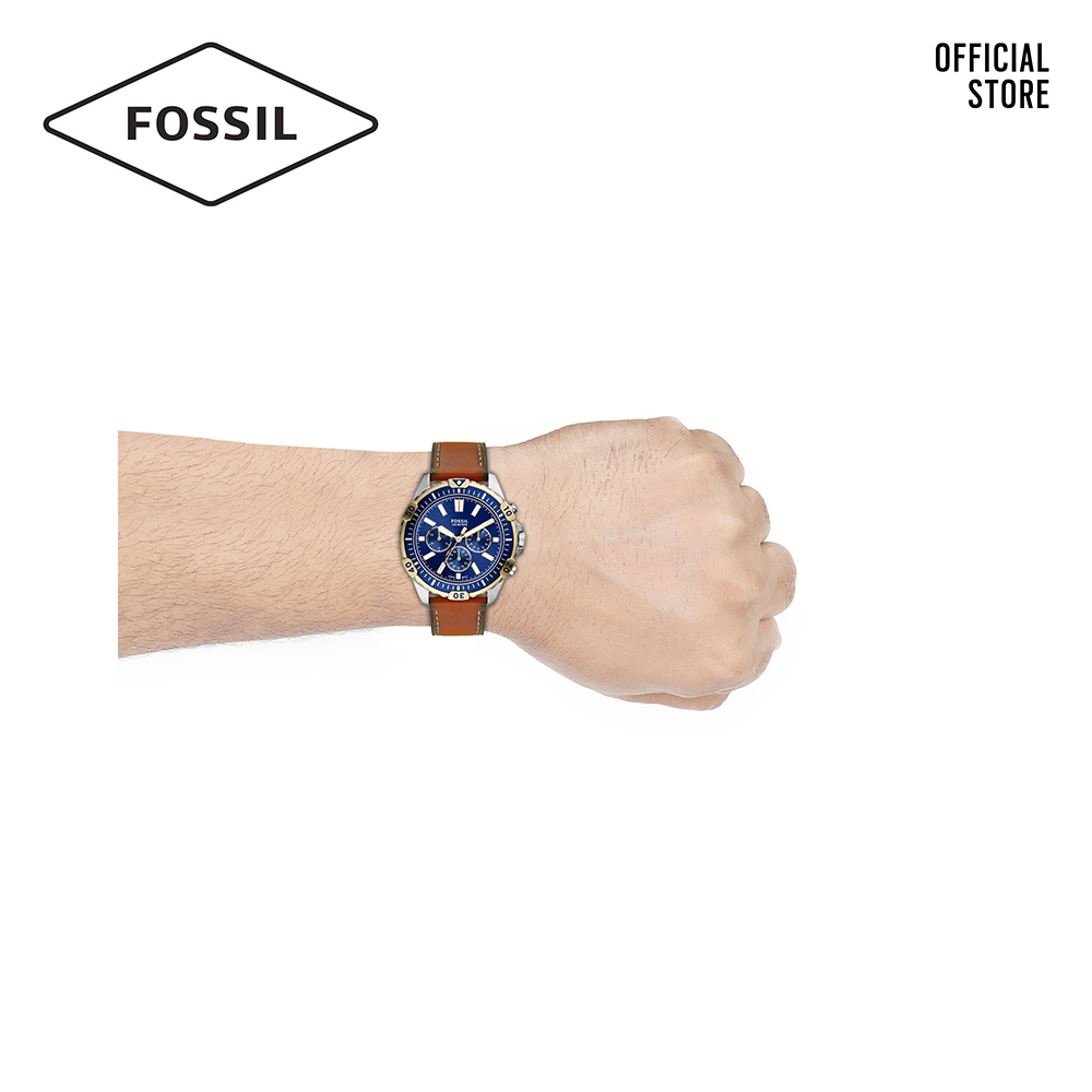 Đồng hồ nam FOSSIL Garret dây da FS5625 - màu nâu