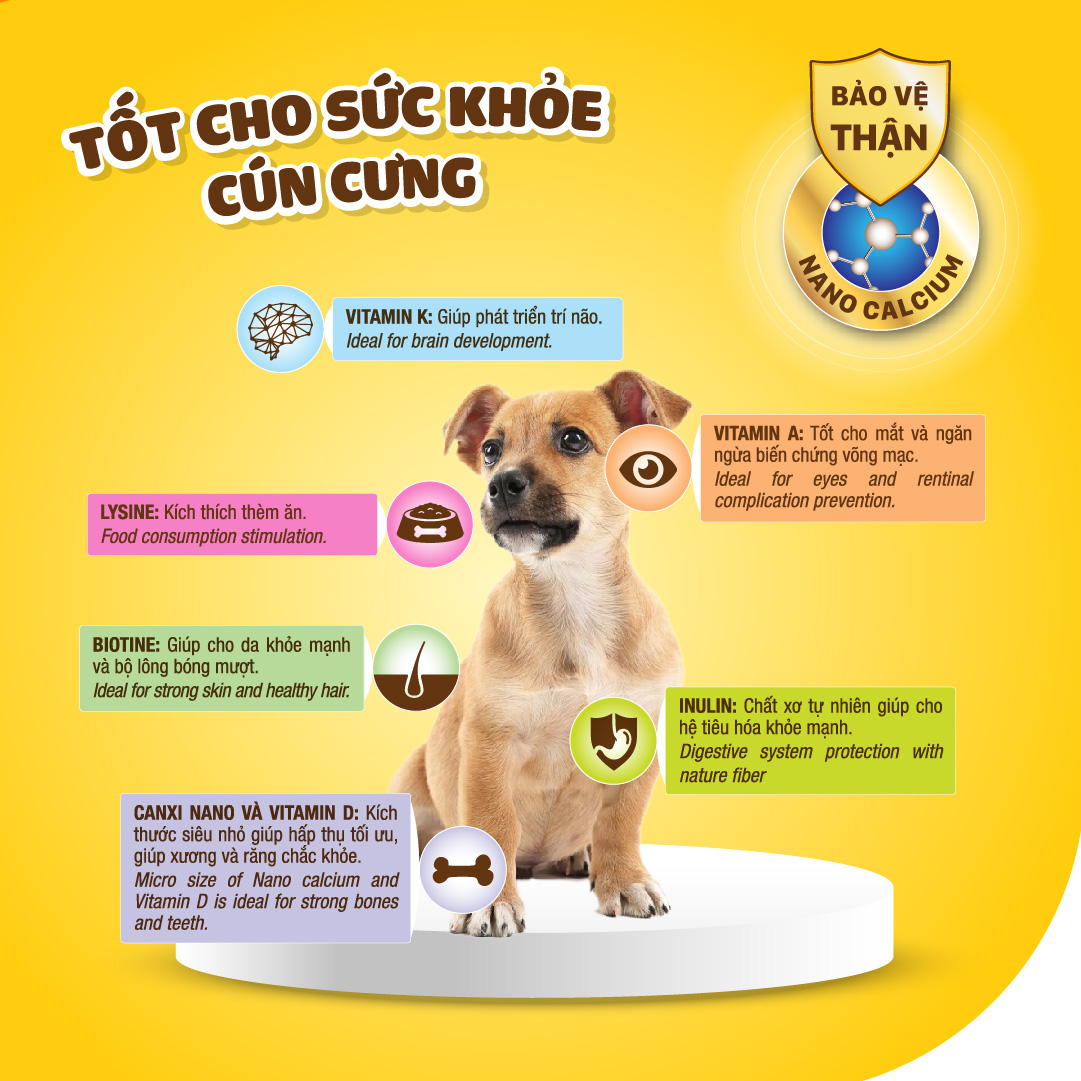 Dr.Kyan - Thức ăn hạt cho chó nhỏ Feed Do - Puppy 400g - Vị bò nướng pho mai