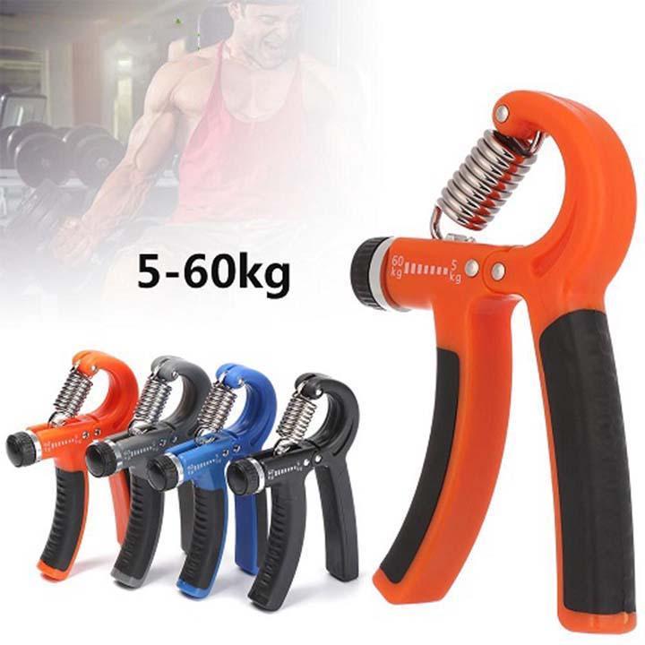 Kìm Bóp Tay 60kg Chữ R Điều Chỉnh Lực Và Có Bộ Đếm Tập Cơ Cổ Tay