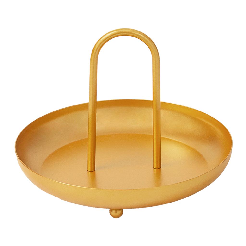 Round Jewelry Tray 5.5 Inch Meal Food Cake Storage Plate Decoration Gift