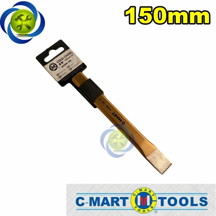 Đục sắt mũi dẹp dài 150mm C-MART A0288-150 mũi ngang 16mm