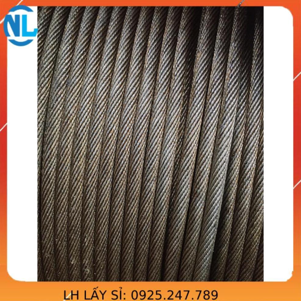 Cáp chống xoắn phi 8 dài 30m. cáp cẩu trục. cáp tự hành.