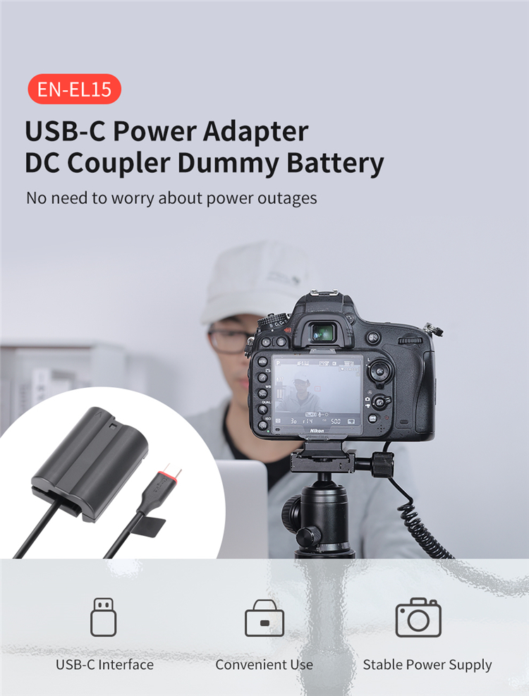 Kingma USB-C to Nikon EN-EL15 - Hàng chính hãng