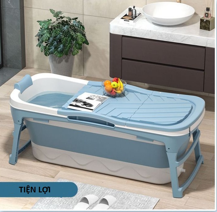 Bồn tắm gấp gọn tiện lợi cho cả người lớn và trẻ em size 1m28