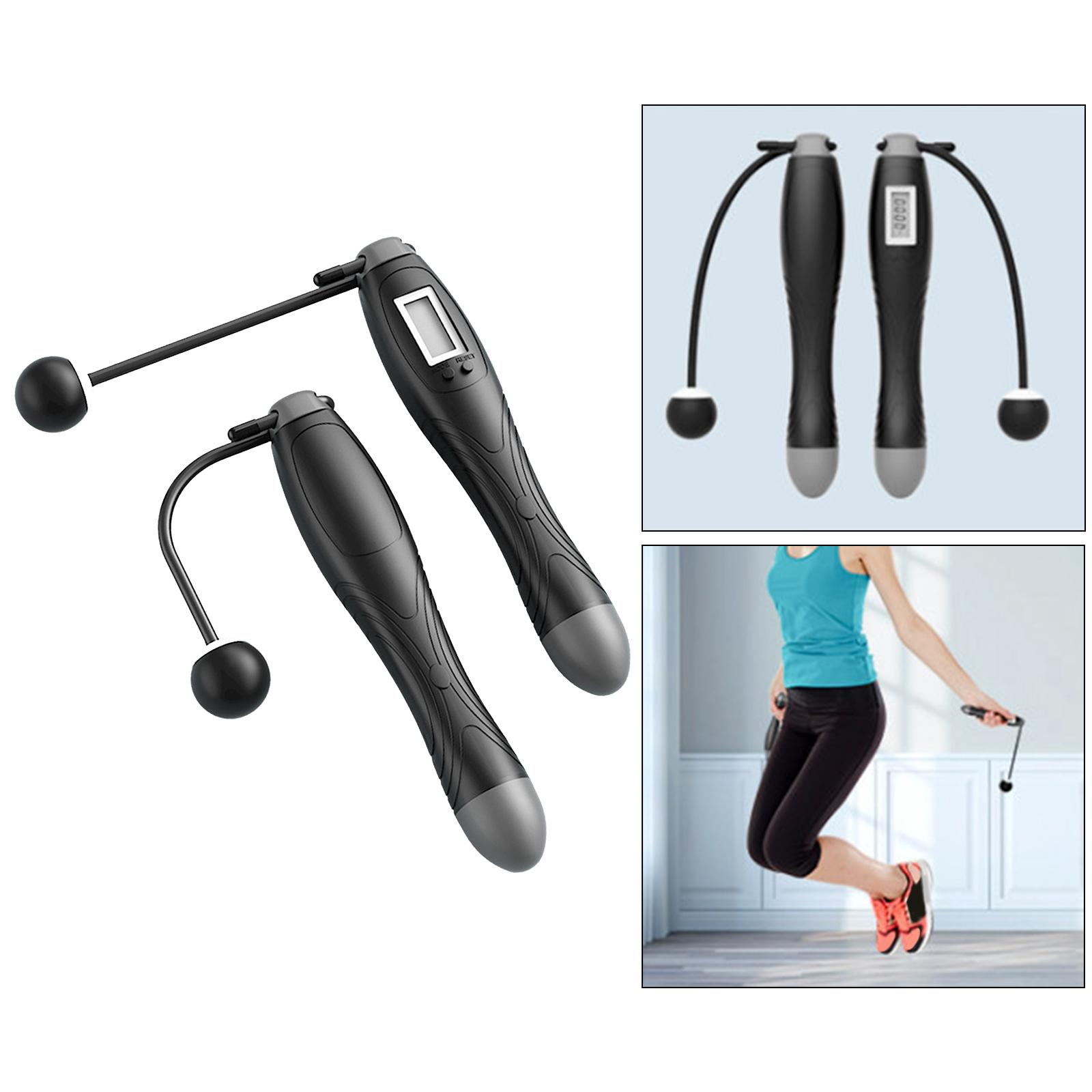 Adjustable Jump Rope 2-In-1 Cordless Skipping Ropes Indoor Outdoor Equipment