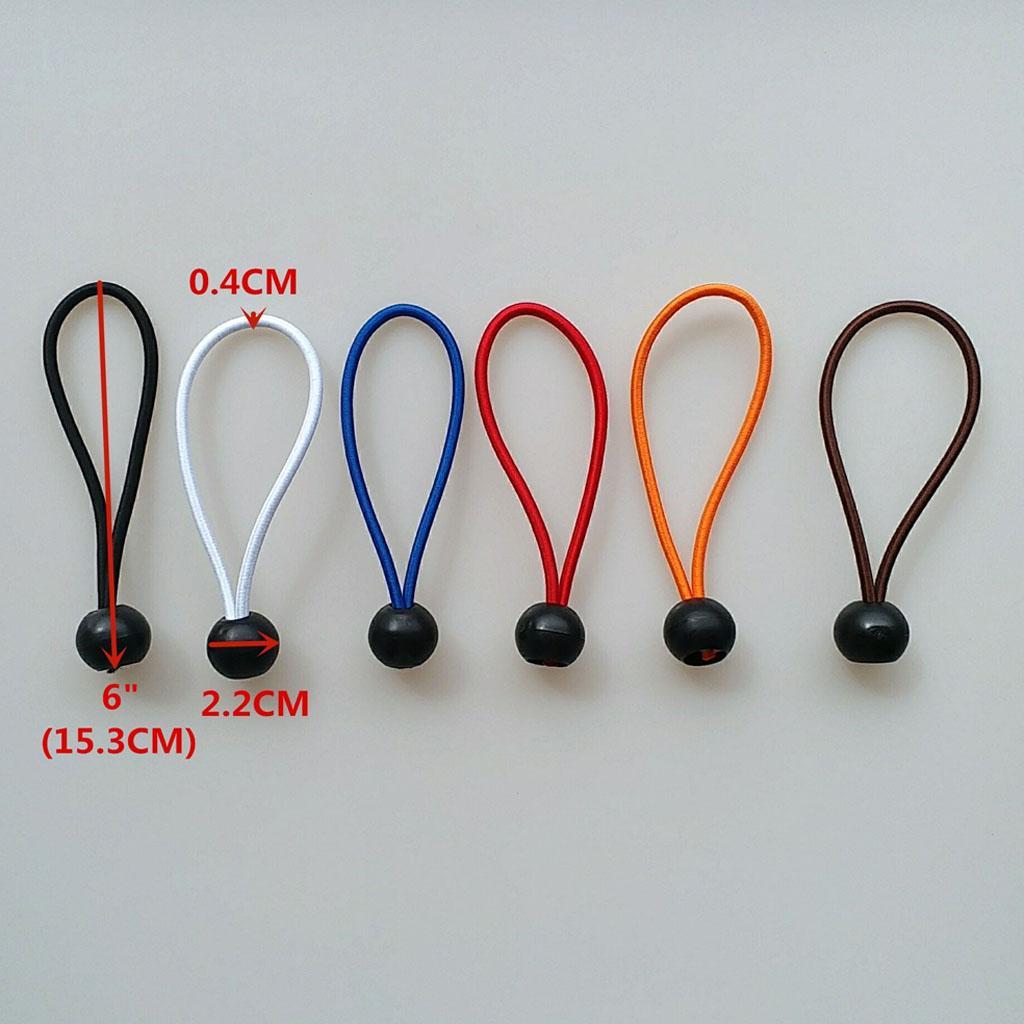 12 Pieces Heavy Duty Bungee Ball Cord Tarp Tent Tie Down Tope Red 6 Inch