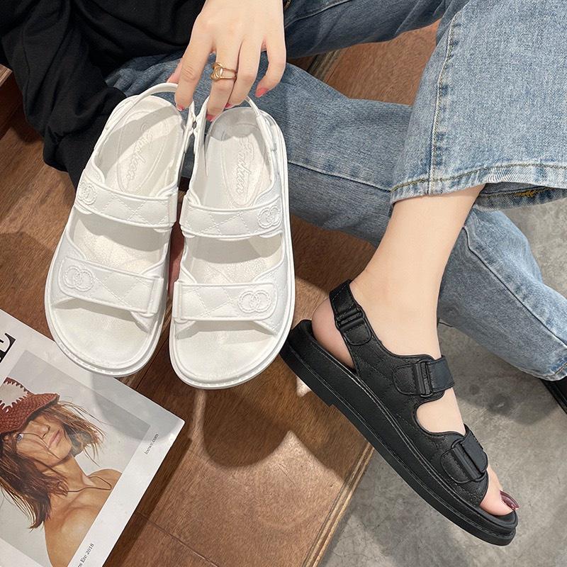 Chuẩn size Dép Sandal Quai Hậu Nhựa 2 Quai Ngang Đi Trời Mưa Thoải Mái G162