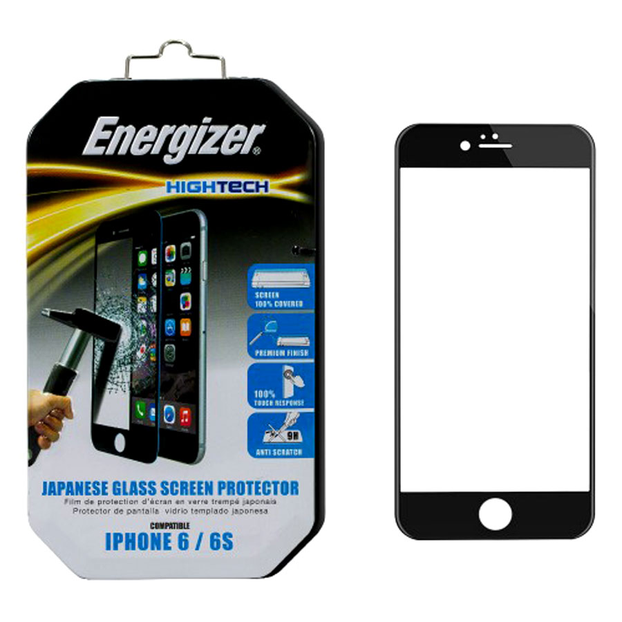Miếng Dán Cường Lực Full Viền Cho iPhone 6 / 6s Energizer ENHTTGPRIP6 - Hàng Chính Hãng