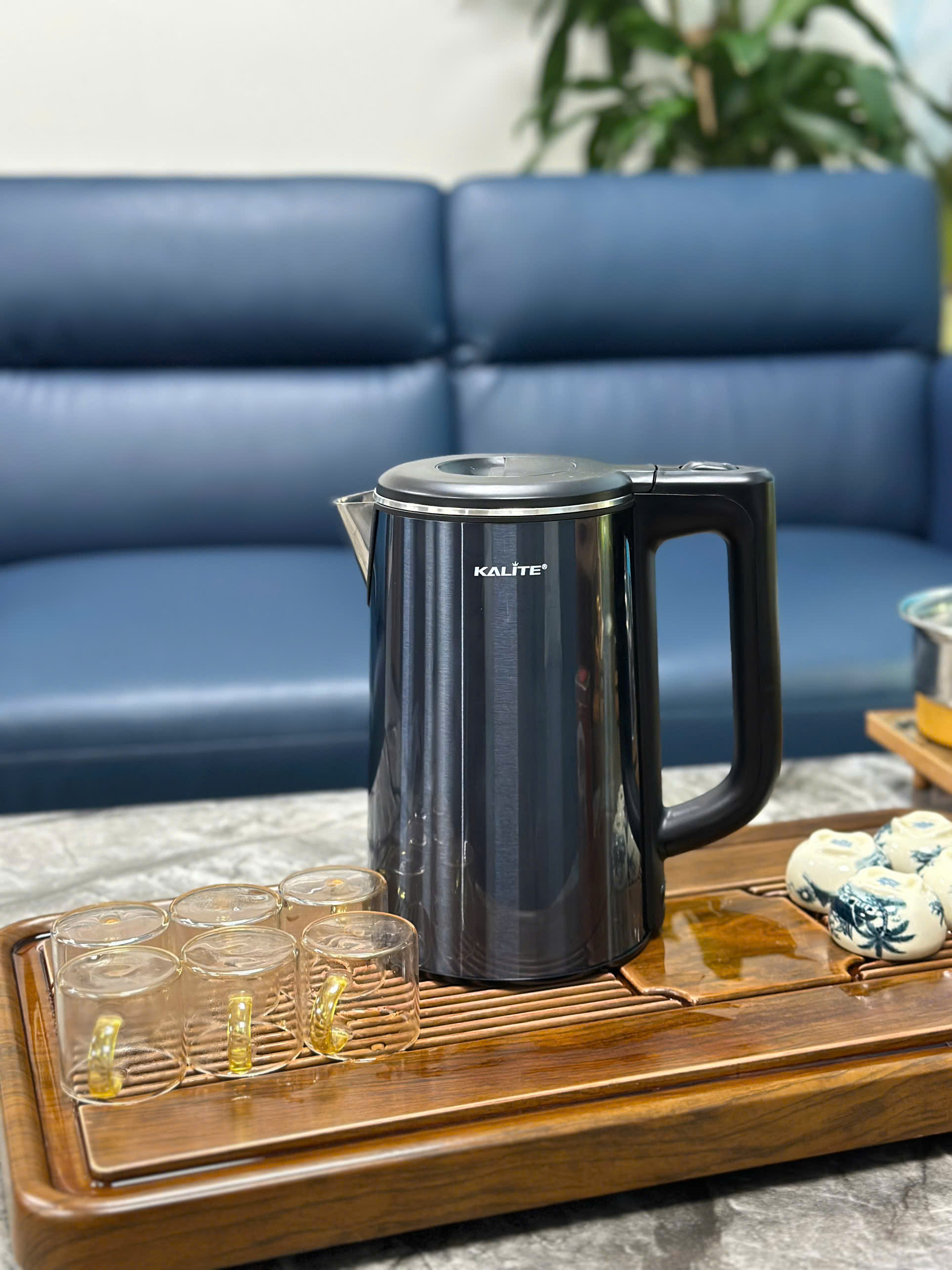 (SIÊU PHẨM) Ấm Siêu Tốc 1,8L inox 304 KALITE Aqua 18 - Vỏ 2 Lớp Cách Nhiệt, 1500W, Hàng Chính Hãng