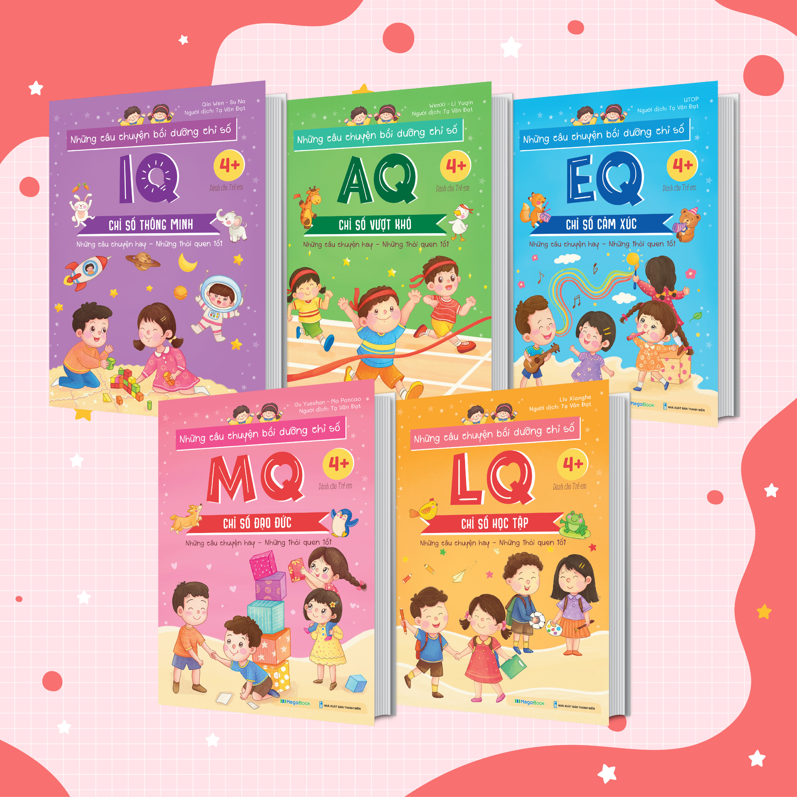 Combo Những câu chuyện bồi dưỡng chỉ số IQ, EQ, MQ, LQ, AQ (5 cuốn)