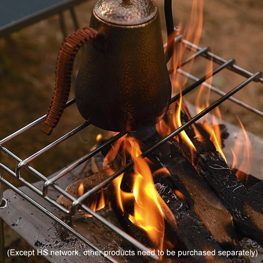 Vỉ Nướng Cắm Trại Hình Chữ H Bằng Thép Không Gỉ Dành Cho Hoạt Động Ngoài Trời Bbq Thương Hiệu Campingmoon
