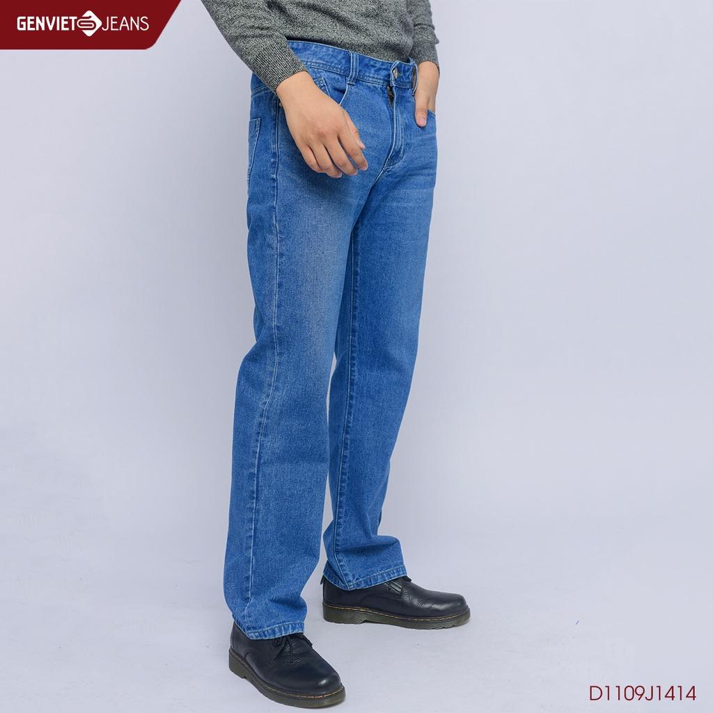 Quần Dài Jeans Nam Dáng Suông GENVIET D1109J1414
