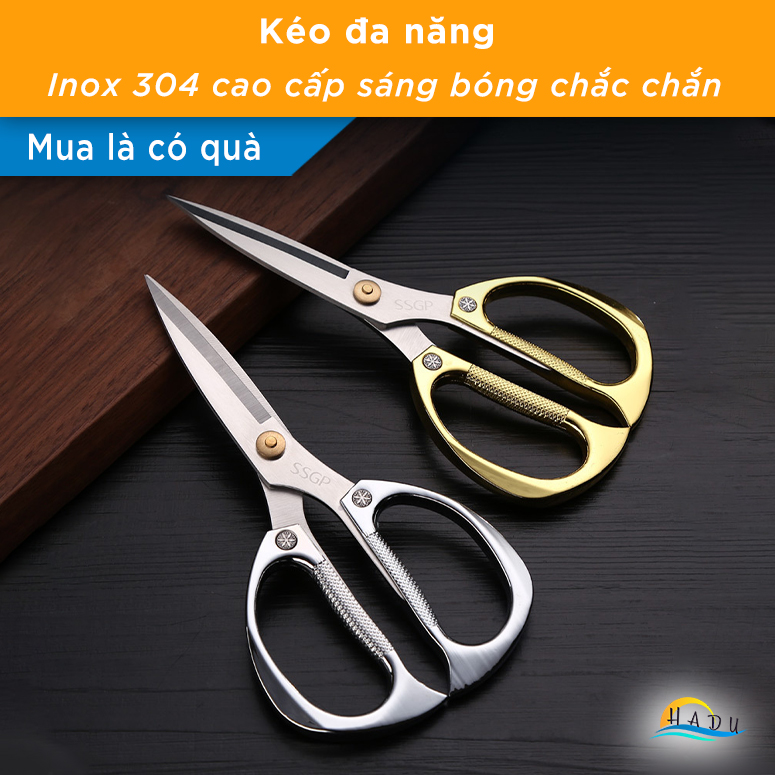 Kéo Cắt Gà Và Thực Phẩm Nhà Bếp Inox Đa Năng Cao Cấp Đạt Chất Lượng Đức SSGP