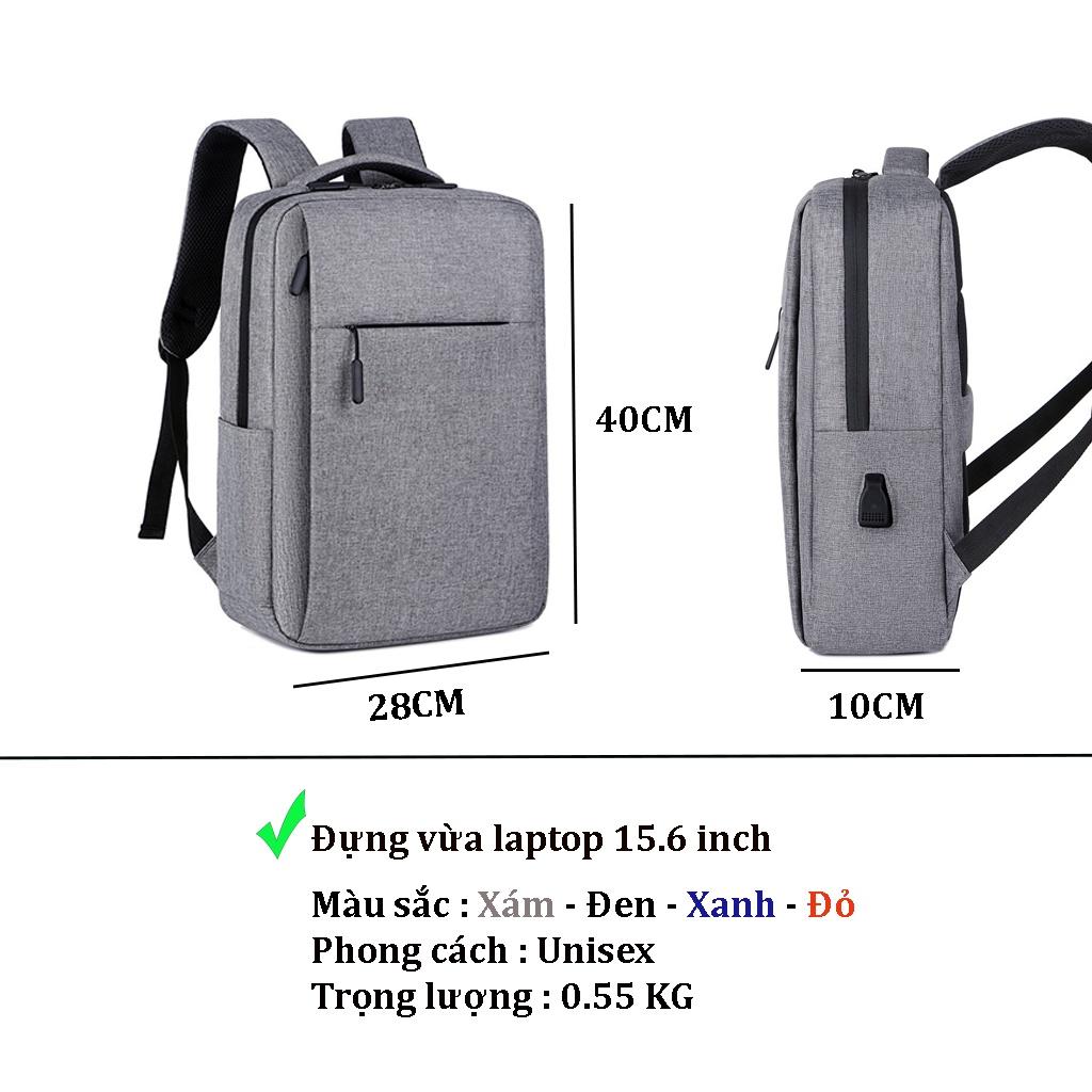 Balo Đi Học Thời Trang Nam Nữ, Ba Lô Đựng Laptop 15.6inch Chống Sốc Chống Nước, Đi Làm Công Sở Du Lịch Phong Cách Unisex