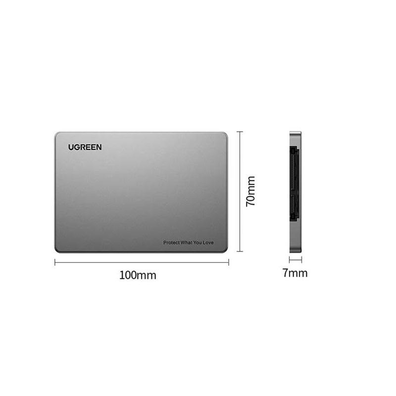 Ugreen UG80338CM344TK Box chuyển ổ cứng SSD M.2 NGFF sang Sata 2.5 - HÀNG CHÍNH HÃNG