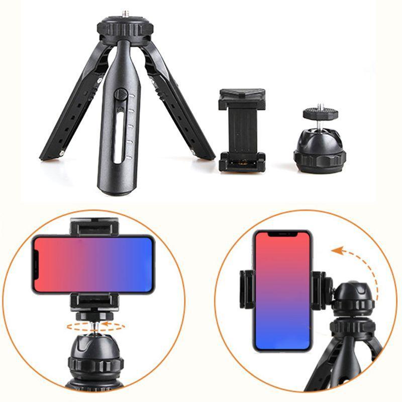 Giá Đỡ Ba Chân Mini Xoay 360 Độ Chống Sốc Có Thể Gập Lại Cho Xe Hơi