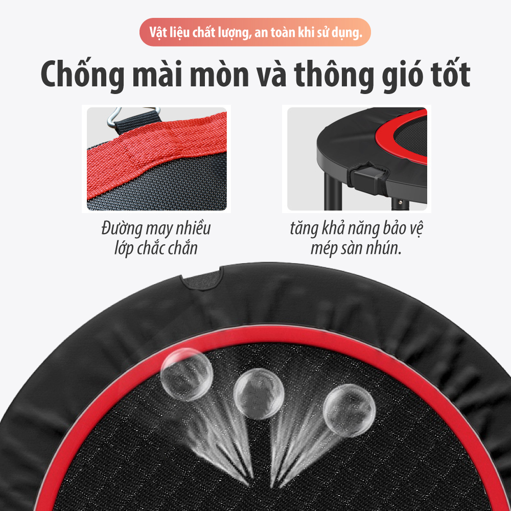 BG Sàn nhún lò xo cao cấp Trampoline Bật Nhảy Lò Xo Cho Trẻ Vui Chơi Phát Triển Vận Động An Toàn Cho Bé và Người Lớn- Hàng nhập khẩu