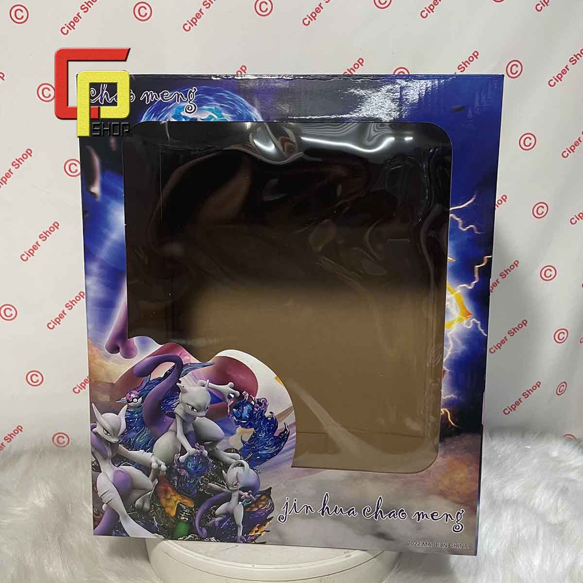 Mô hình Mewtwo tiến hóa GK - Có Led - Figure Po ke mon Mewtwo