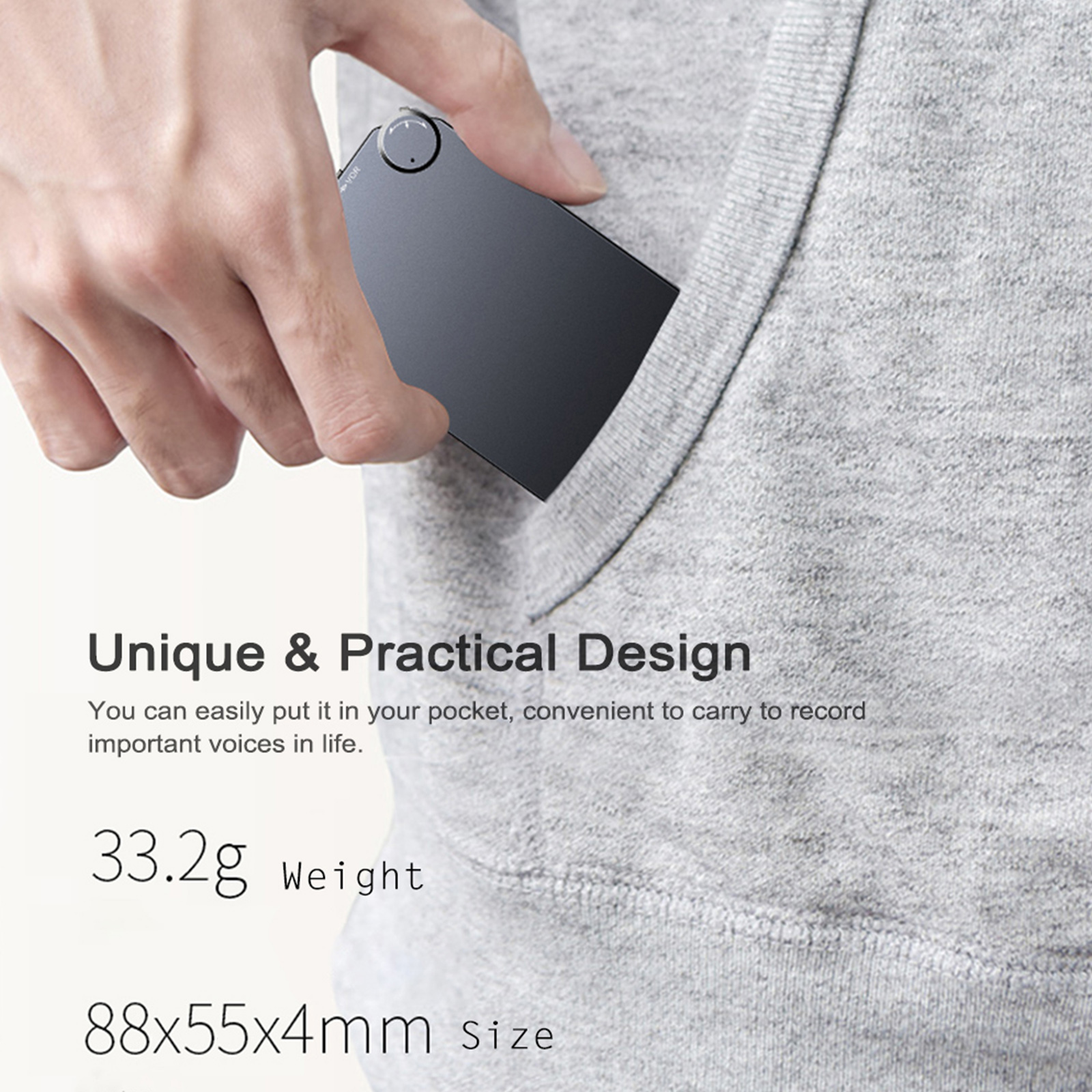 Máy nghe nhạc MP3 siêu mỏng K2 16GB kích hoạt bằng giọng nói