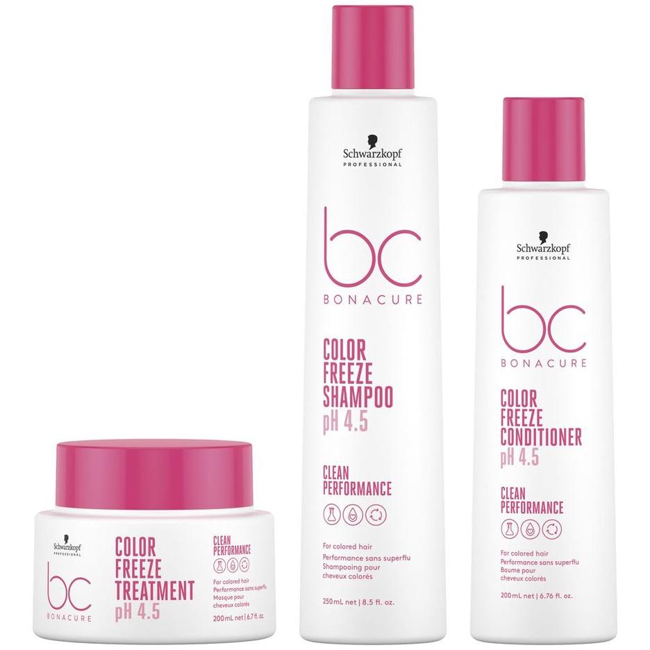 [+Tặng mũ trùm] DẦU GỘI - XÃ - DẦU HẤP DƯỠNG MÀU SCHWARZKOPF BC COLOR FREEZE ĐỨC