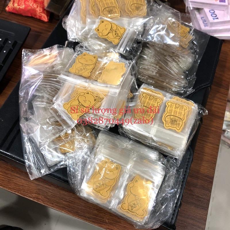 Mèo Thần Tài Mạ Vàng Chiêu Tài Lộc Dán Điện Thoại May Mắn Mẫu Cao Cấp Chất Lượng Tốt