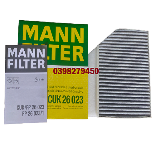 LỌC GIÓ ĐIỀU HÒA MANN FILTER CHO MERCEDES BENZ CUK 26023 (MÃ: 205 835 01 47; 205 835 00 47; 463 835 28 00; A2058350047)