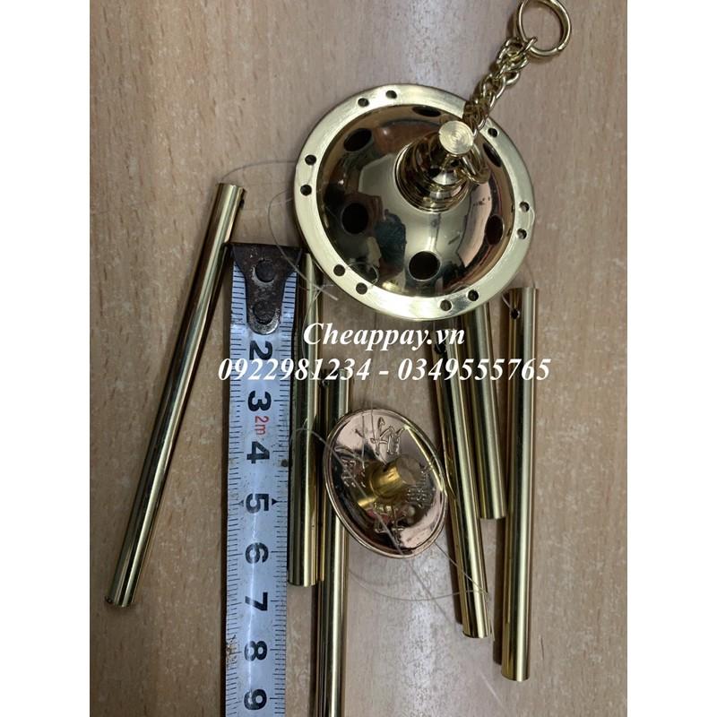 Chuông Gió Đồng Phong Thủy 6 Thanh Loại Dày