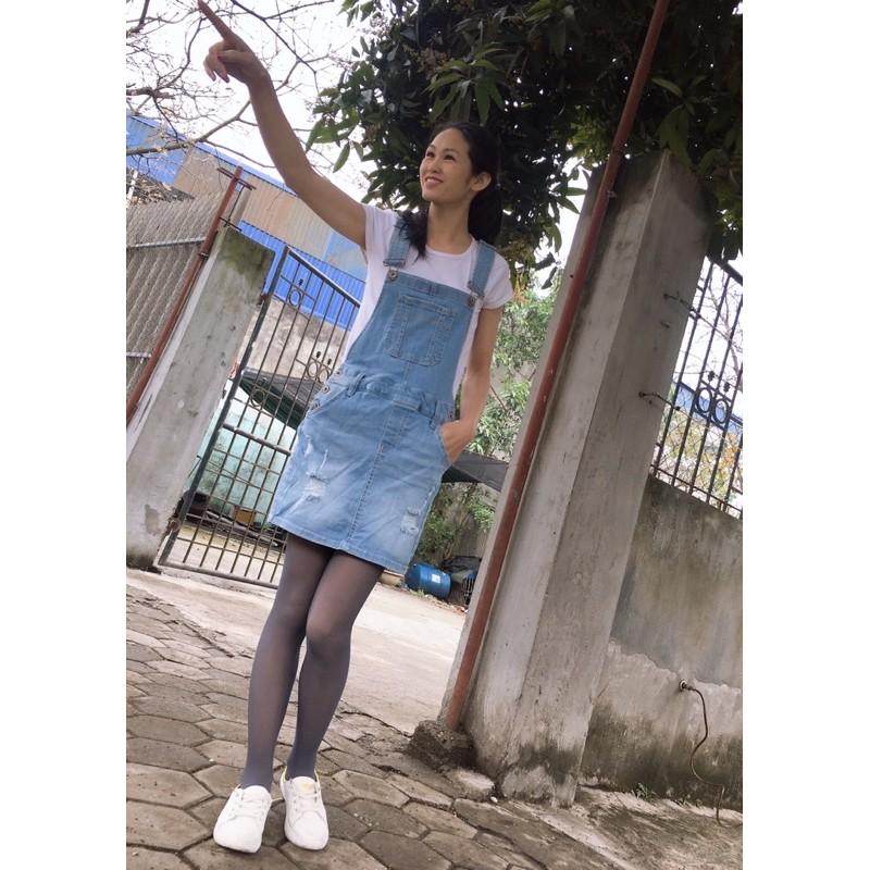 Váy yếm jean xuất Mỹ