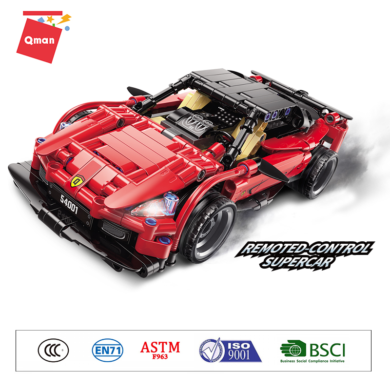 Bộ Đồ Chơi Xếp Hình Technic Qman 54001 Xe Ô Tô Điều Khiển Remote App Cho Trẻ Từ 8 Tuổi