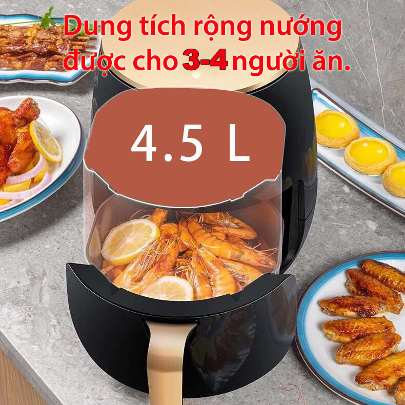 Nồi Chiên Không Dầu Điện Tử Goviz M2-001 4.5L - Hàng Chính Hãng