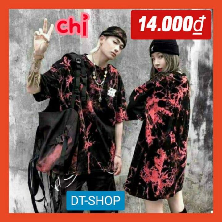 Áo thun loang nam nữ tay lỡ oversize form rộng - chuẩn đủ màu vải bao đẹp - Hàng Có Sẵn