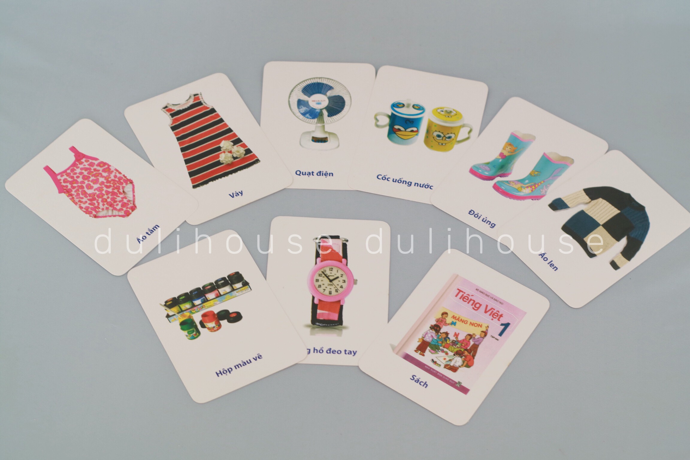 Flashcard học từ vựng – chủ đề đồ vật