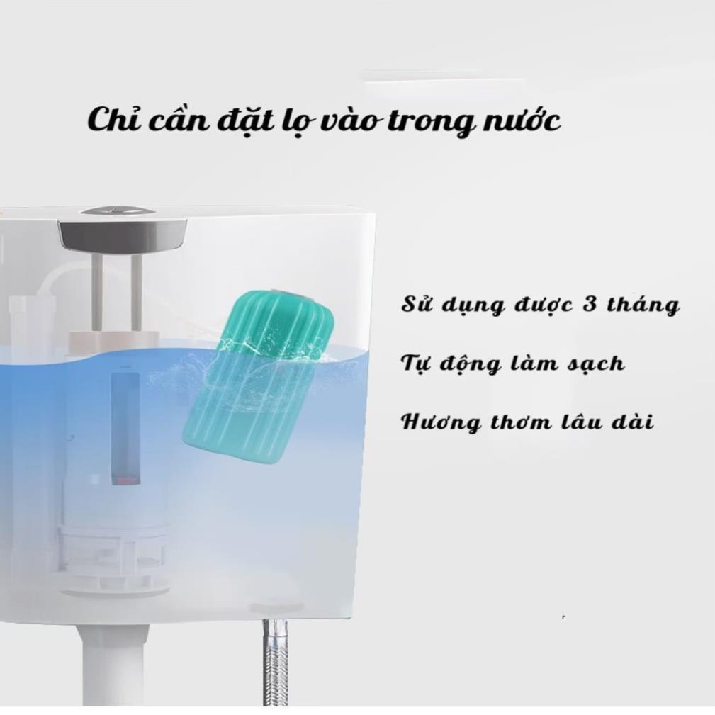 (mẫu mới)Lọ thả bồn cầu hàn quốc,lọ tẩy bồn cầu diệt khuẩn khử mùi phiên bản mới với 3 màu sắc tự nhiên