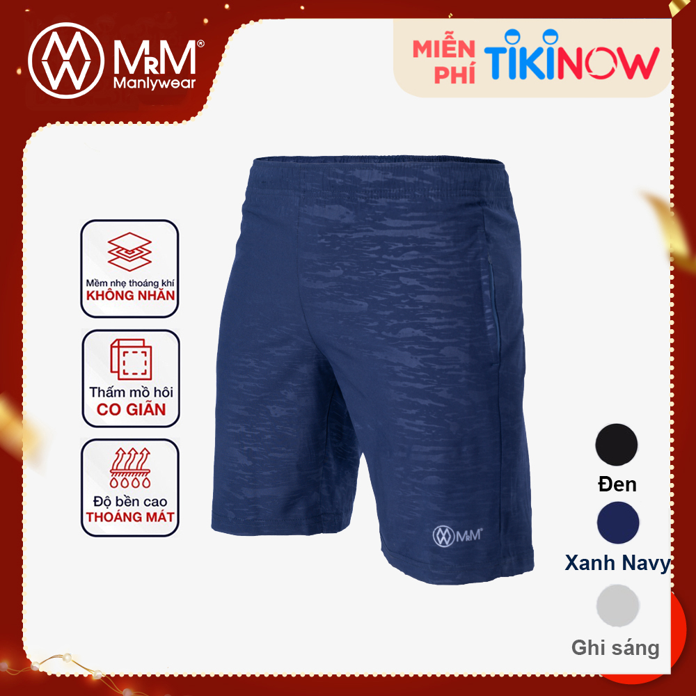 Quần đùi short gió nam thể thao Họa Tiết Rằn Ri trẻ trung năng động, thoáng mát co giãn 4 chiều MRM Manlywear