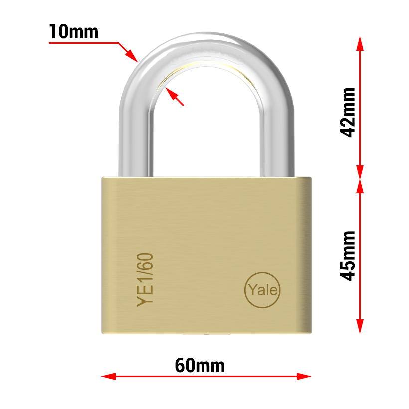 Ổ khóa cửa Yale YE1D/60/132/1