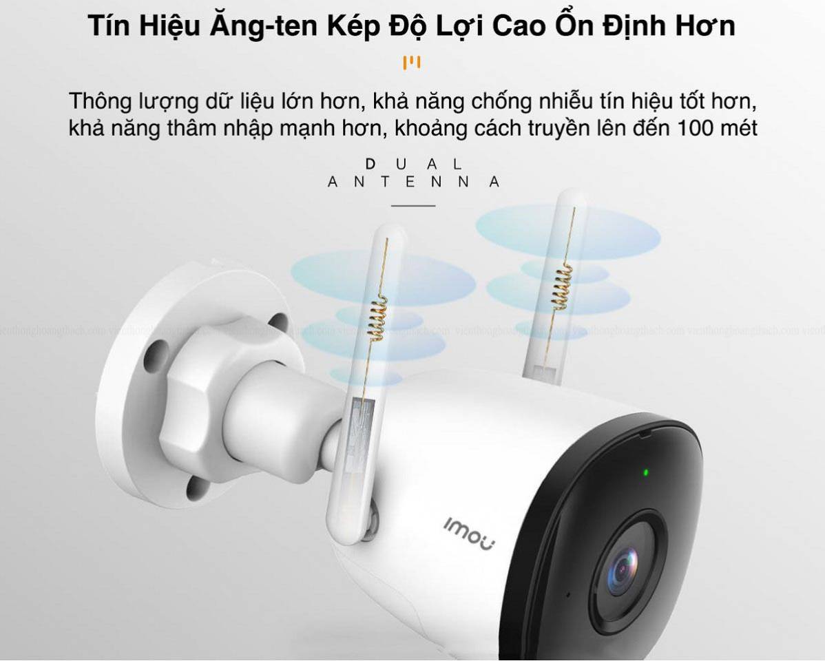 Camera Ngoài Trời IMOU Bullet S3EP 3mpx 2K / 5mpx 3K Siêu Nét, Đủ Loa Mic Đàm Thoại 2 Chiều - Hàng Chính Hãng