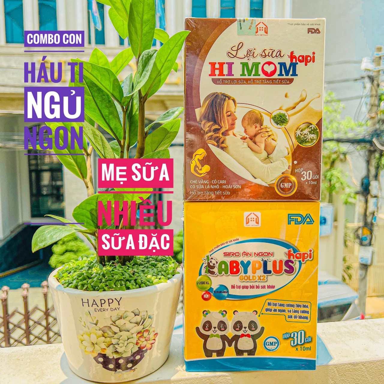 COMBO LỢI SỮA CHO MẸ GỒM 1 SIRO ĂN NGON VÀ 1 LỢI SỮA- cốm lợi sữa