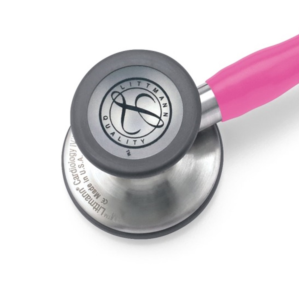 Ống nghe y tế 3M Littmann Cardiology IV, mặt nghe có lớp phủ tiêu chuẩn, dây nghe màu hồng đậm, 27 inch, 6161 (OUS)