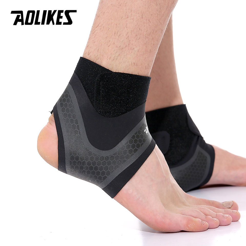 Băng quấn cổ chân bảo vệ mắt cá chân hỗ trợ chống lật cổ chân Sport ankle pads AOLIKES YE-7130 - Hàng Chính Hãng