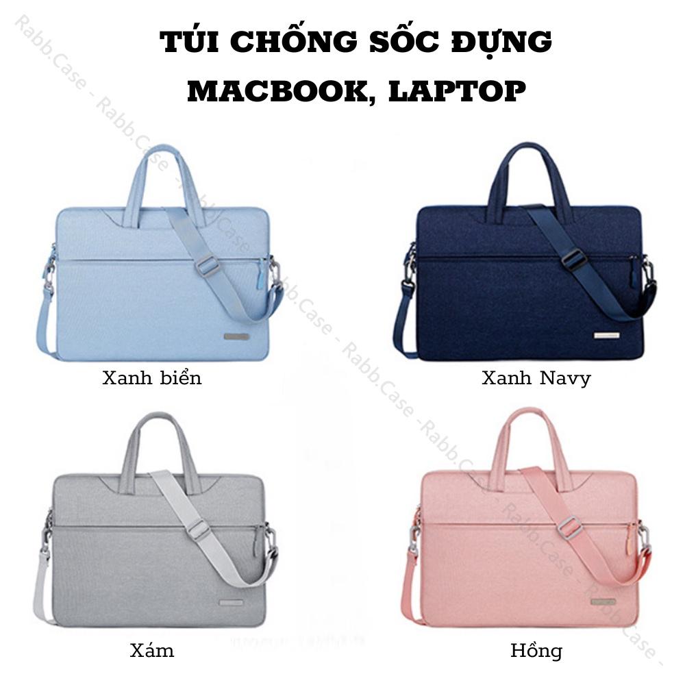 Túi đựng chống sốc dành cho Macbook, Laptop - Cặp đựng cho Macbook chống nước, lót nhung chống sốc nhiều ngăn siêu bền