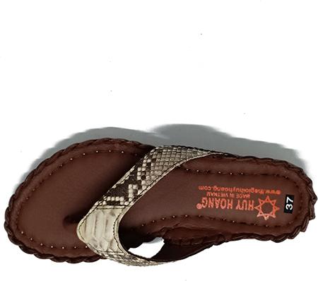 Dép nữ Huy Hoàng da trăn màu nguyên thủy HT7304