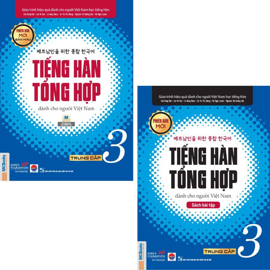 Bộ Sách - Tiếng Hàn Tổng Hợp Dành Cho Người Việt Nam - Trung cấp 3 (Giáo trình + SBT)