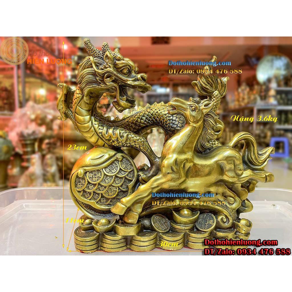 Bộ Đôi Linh Vật Rồng Phong Thủy - Ngựa Mã Đão Thành Công Bằng Đồng Đẹp