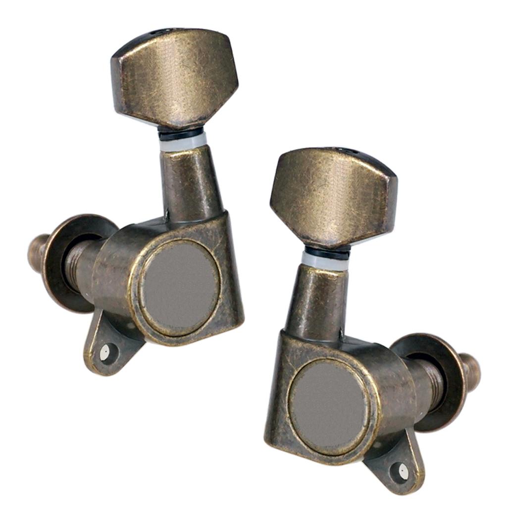 Baoblade 6 3L3R Đàn Guitar Chỉnh Chốt Chỉnh Âm Máy Đầu cho Đàn Acoustic Guitar Điện Phần