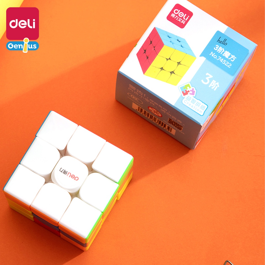 Đồ Chơi Trí Tuệ Rubik Cube 2x2, 3x3, 4x4, Pyraminx Rubik Rắn Biến Thể Nhiều Độ Dài Deli - Đa Dạng Siêu Mượt Và Tốc Độ - 74503 / 74507 / 74508 / 74509 / 74512 / 74521 / 74522