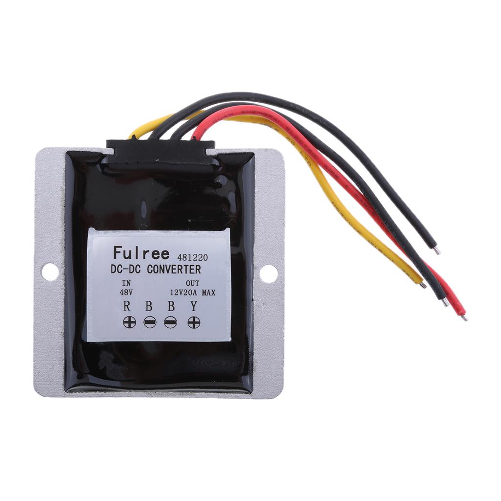 Waterproof DC/DC Converter 48V Step Down to 12V/20A 12V 20A 240W Power Supply Module